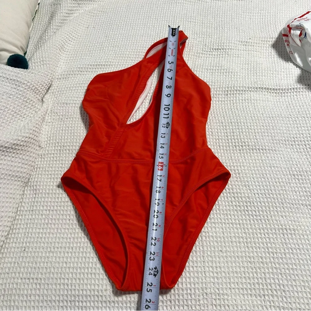Solid & Striped Sloane Stephens Issi One Piece Bikini‎ Swimsuit Candy Red Orange